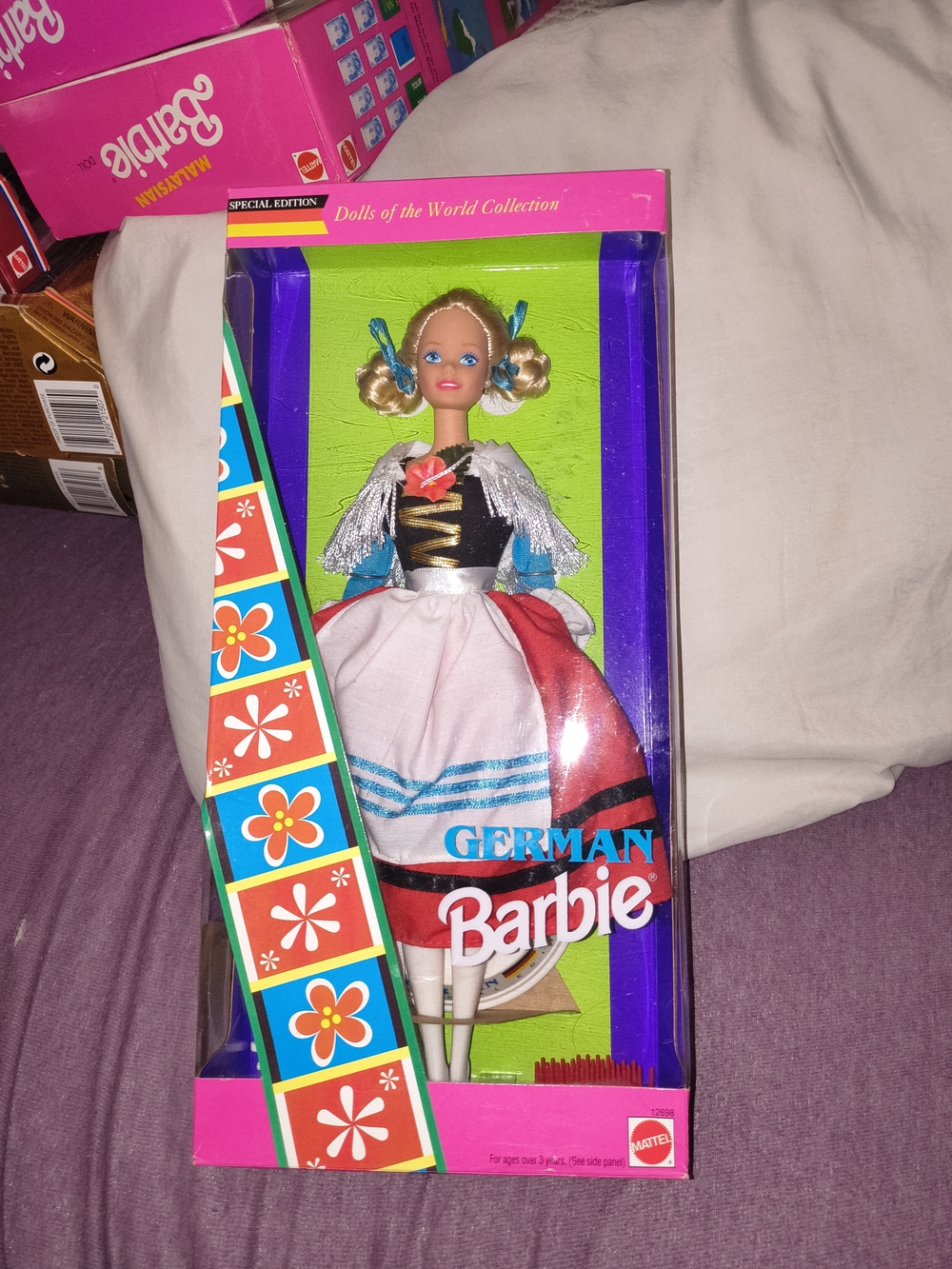 Barbie German Doll in White, Red, Blue Outfit